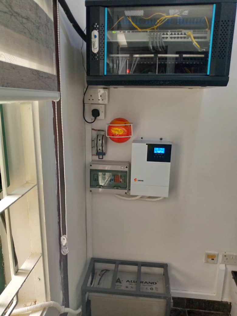 3.3 kW inverter with 3.6kw solar panels installed at Katsina